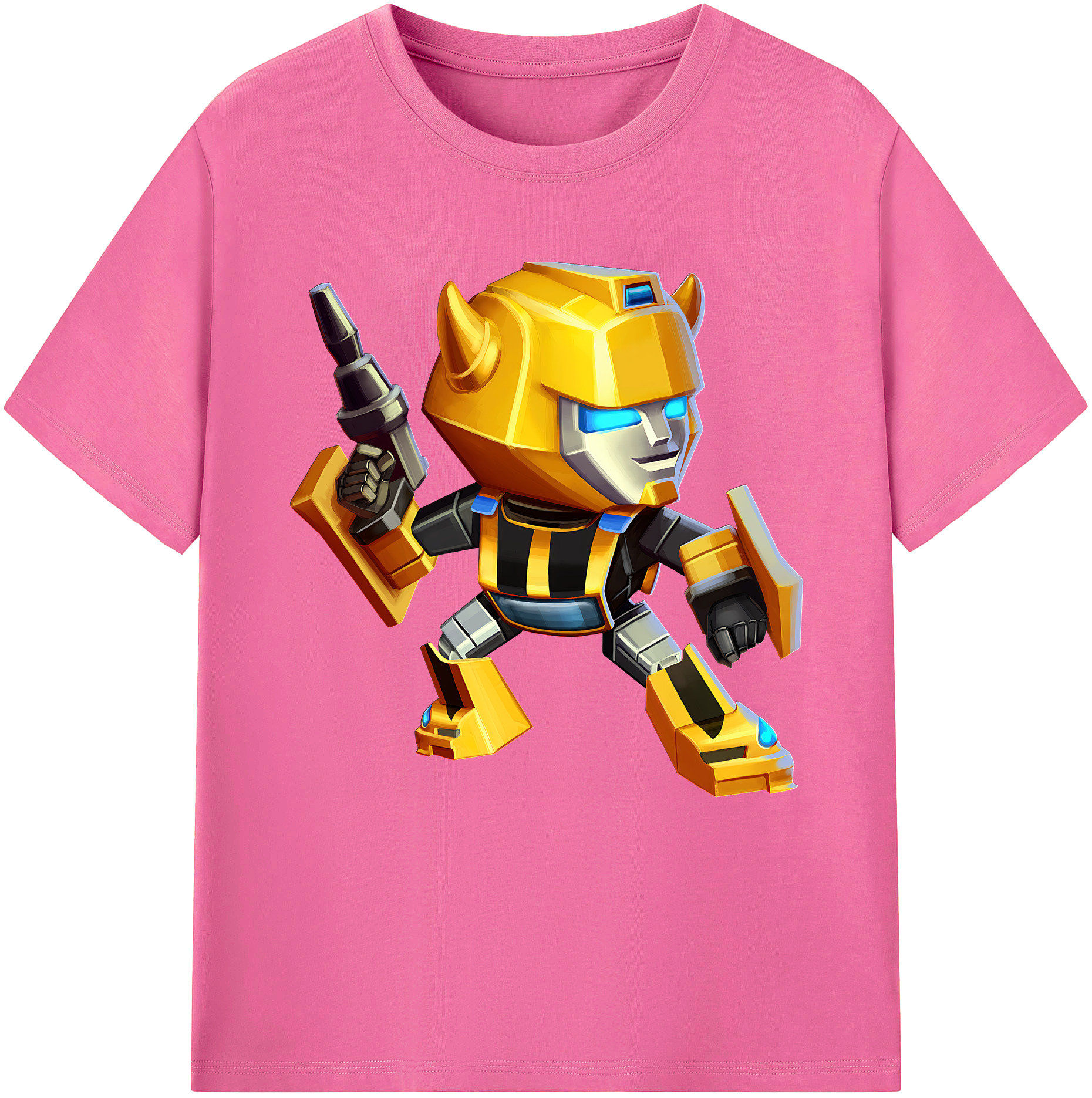 （画像用） Transformers トランスフォーマー レディースカジュアルプリントTシャツ（綿100％）